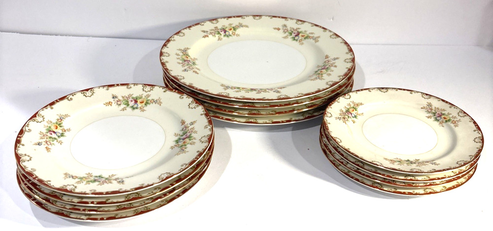 Vintage Empress China Japan Gaiety 1026 Hand Painted Floral Place Settings For 4